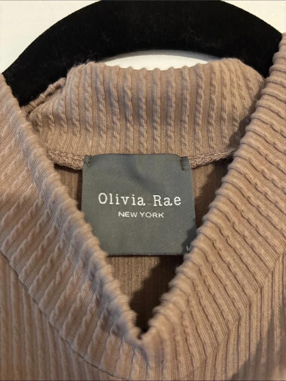 Olivia Rae Sleeveless Ribbed Midi Dress - Taupe